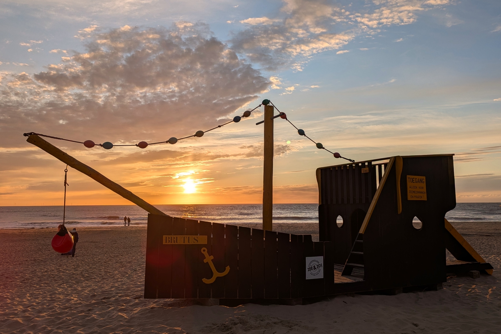 Sonnenuntergang in Petten